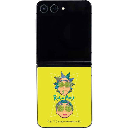 Adult Swim Rick and Morty Rick and Morty Portal Eyes Galaxy Z Flip5 5G Skin